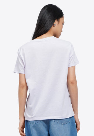 Áo Thun Nữ tay Ngắn In Họa Tiết