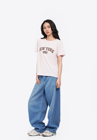 Áo Thun Cổ Tròn In Họa Tiết