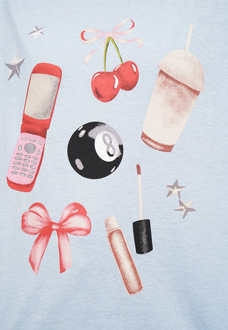 Áo Thun Cổ Tròn In Họa Tiết