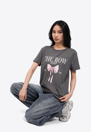 Áo Thun Cổ Tròn In Họa Tiết