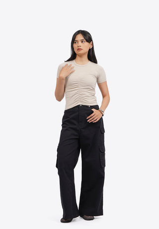 Áo Thun Nhún Trước Ngực