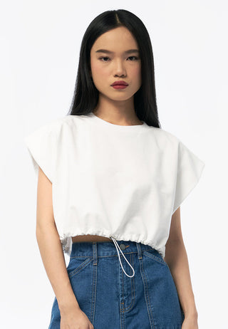 Áo Thun croptop Dây Rút Eo