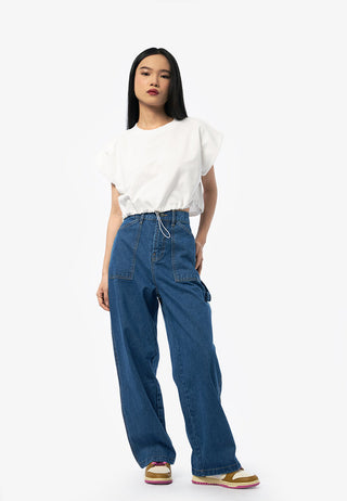 Áo Thun croptop Dây Rút Eo