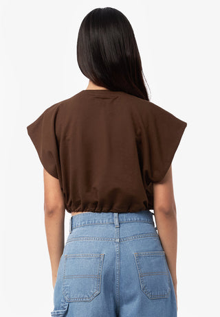 Áo Thun croptop Dây Rút Eo