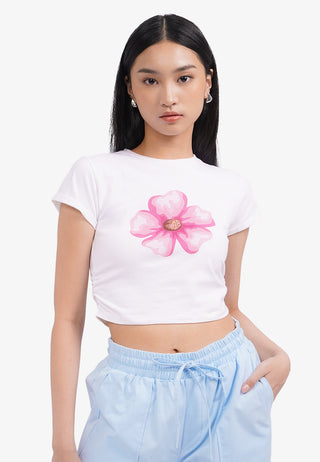 Colorbox Áo Thun Croptop In Họa Tiết