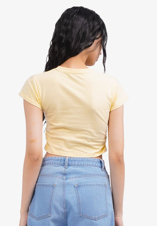 Colorbox Áo Thun Croptop In Họa Tiết