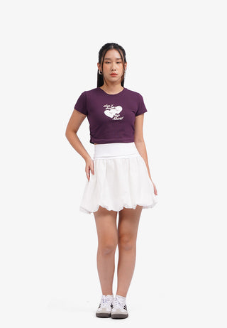 Áo Thun Croptop In Họa Tiết