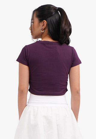 Áo Thun Croptop In Họa Tiết