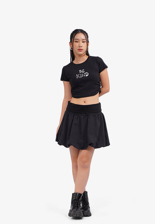 Áo Thun Croptop In Họa Tiết