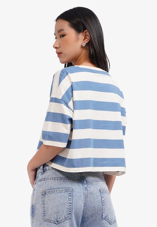 Áo Thun Oversize Boxy Kẻ Sọc