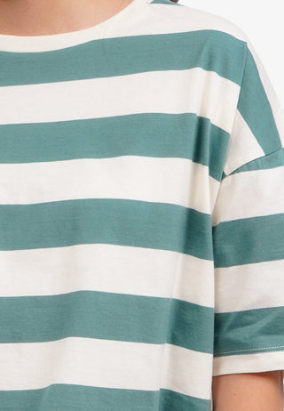 Áo Thun Oversize Boxy Kẻ Sọc