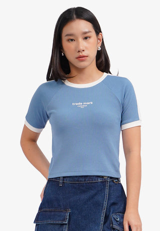 Áo Thun In Họa Tiết Croptop