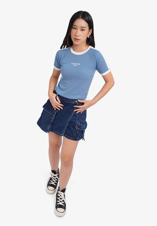 Áo Thun In Họa Tiết Croptop