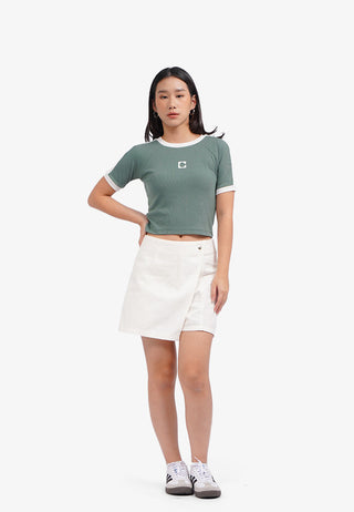 Áo Thun In Họa Tiết Croptop