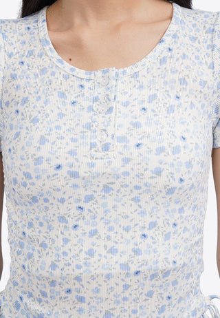 Áo Thun Ngắn Tay Có Chi Tiết Cúc Cài