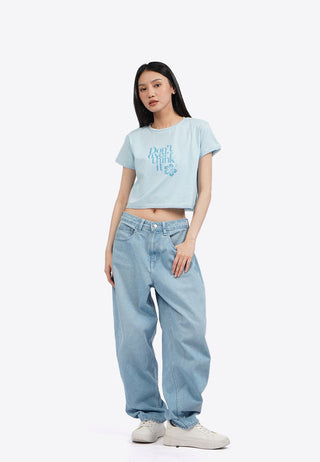 Áo Thun In Họa Tiết Viền Ren