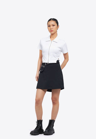 Áo Polo Cắt Eo Có Khuy