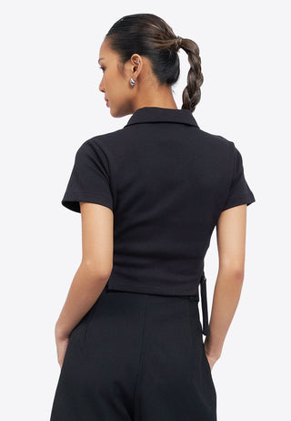 Áo Polo Cắt Eo Có Khuy