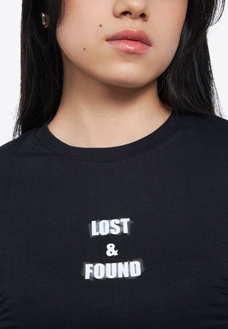 Áo Thun In Hình Xếp Nếp Phia Trước