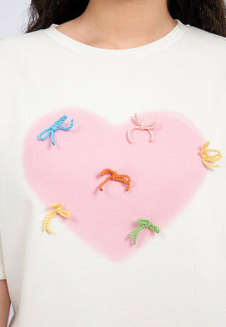 Áo Thun Oversize Xẻ Tà Có Nơ