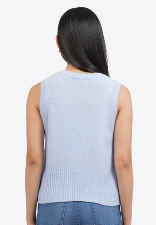 Áo Vest Nữ Dệt Kim Thắt Nút