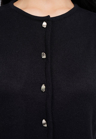 Áo Vest Nữ Dệt Kim Cài Cúc