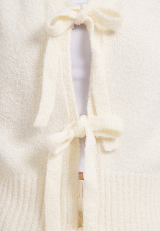 Áo Vest Nữ Dệt Kim Thắt Nút