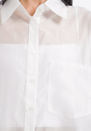 Áo Sơ Mi Dài Tay Xuyên Thấu