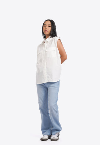 Áo Sơ Mi Sát Nách Dáng Dài