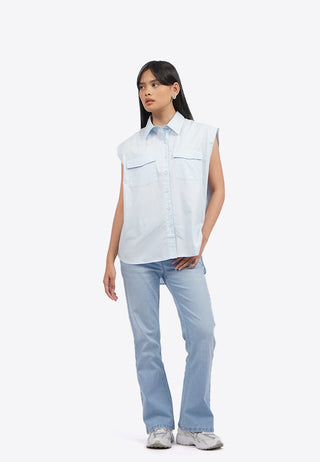 Áo Sơ Mi Sát Nách Có Túi