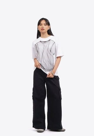 Áo Thun Nữ Oversize Tay Ngắn In Họa Tiết