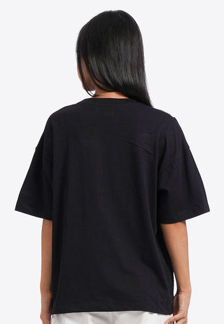Áo Thun Nữ Oversize Tay Ngắn In Họa Tiết