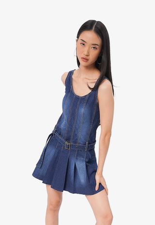 Đầm Denim Không Tay