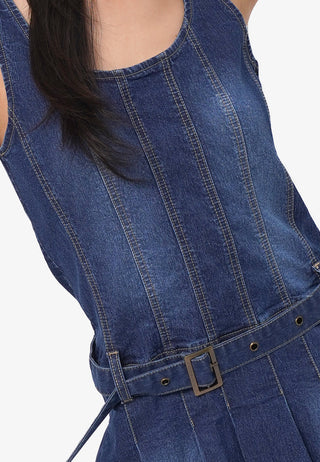 Đầm Denim Không Tay