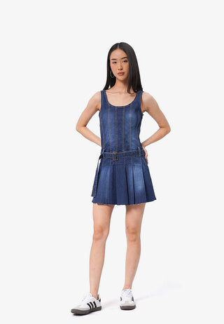 Đầm Denim Không Tay