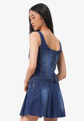 Đầm Denim Không Tay
