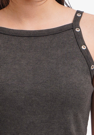 Áo Ba Lỗ Tank Top Có Đính Khuyên
