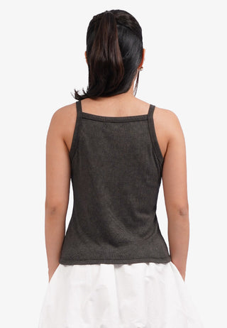 Áo Ba Lỗ Tank Top Có Đính Khuyên