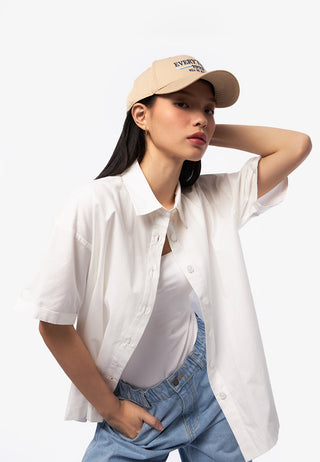 Áo Sơ Mi Oversize Ngắn Tay