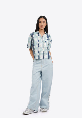 Áo Sơ Mi Ngắn Tay In Họa Tiết