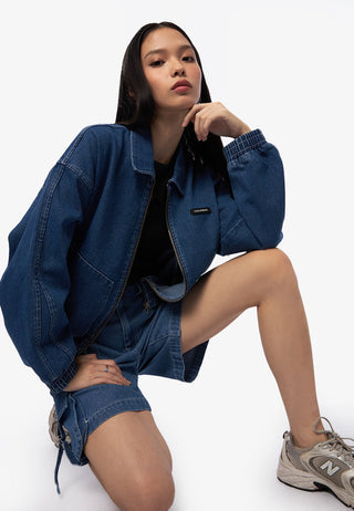 Áo Khoác Bomber Denim