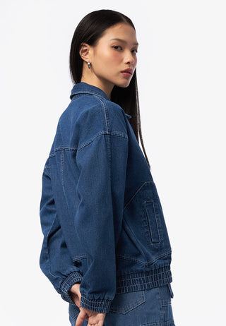 Áo Khoác Bomber Denim