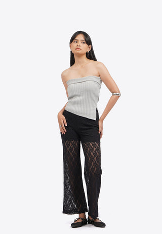 Áo Ống Dệt Kim Lệch Tà