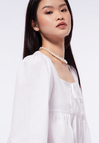 Aó kiểu babydoll Colorbox - Trắng
