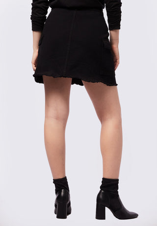 Chân váy mini denim dáng basic