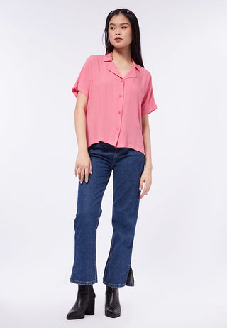 Áo sơ mi tay ngắn dáng Oversized